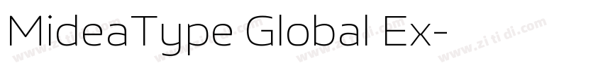 MideaType Global Ex字体转换 MideaType Global Ex字体转换